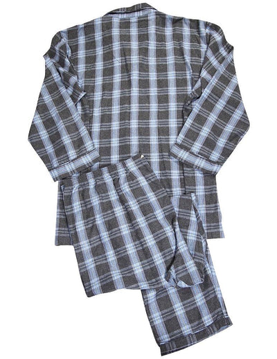 Majestic International Mens Big & Tall Long Sleeve Flannel Sleep Pajama Set, 35517