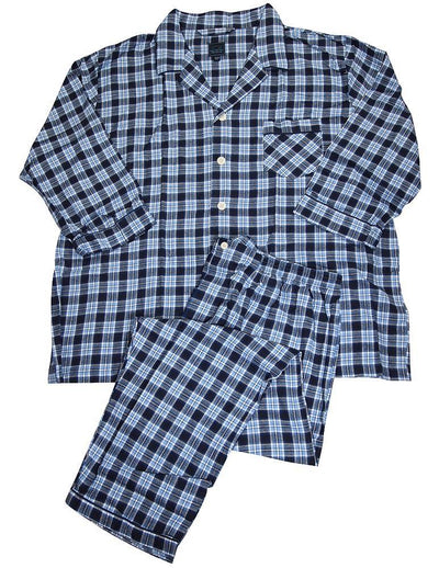 Majestic International Mens Big & Tall Long Sleeve Flannel Sleep Pajama Set, 35517