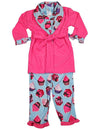 Bunz Kidz - Baby Girls 3 Piece Robe and Pajama Set