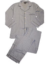 Private Label - Mens Big and Tall Woven Plaid Long Sleeve Pajamas