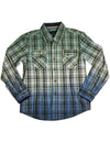 Smash Boys Sizes 4 - 14 Western Style Long Sleeve Button / Snap Down Shirt Top, 35893