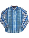 Smash Boys Sizes 4 - 14 Western Style Long Sleeve Button / Snap Down Shirt Top, 35893