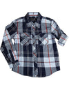 Smash Boys Sizes 4 - 14 Western Style Long Sleeve Button / Snap Down Shirt Top, 35893