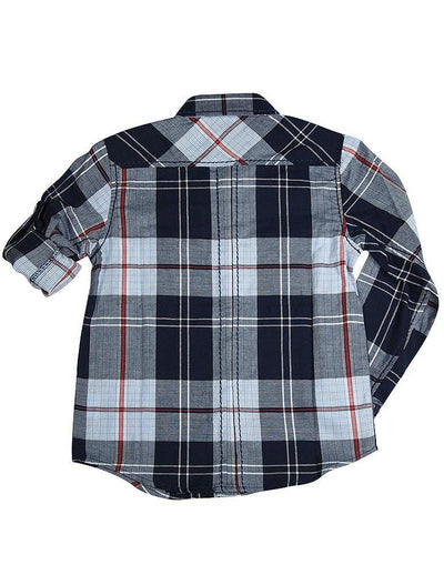 Smash Boys Sizes 4 - 14 Western Style Long Sleeve Button / Snap Down Shirt Top, 35893