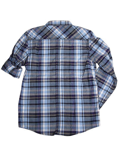 Smash Boys Sizes 4 - 14 Western Style Long Sleeve Button / Snap Down Shirt Top, 35893