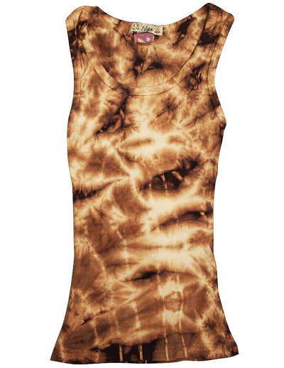 So Nikki - Big Girls Ribbed Tie Dye Tank Top