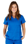 UltraSoft Premium 3 Pocket Mock Wrap Medical Scrub Top For Women - JUNIOR FIT