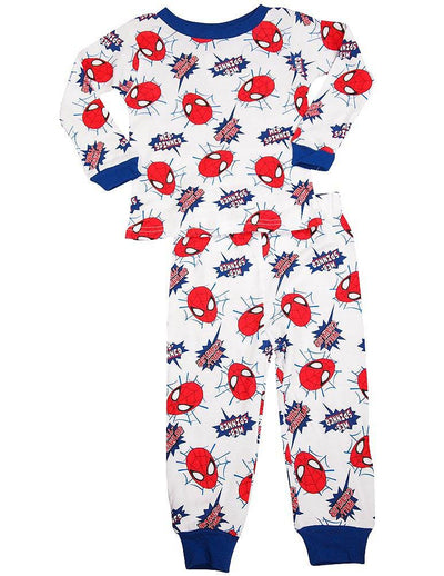 Spiderman Toddler Boys Long Sleeve Cotton Sleepwear Pajama Set, 36256