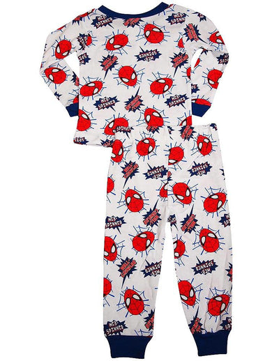 Spiderman Toddler Boys Long Sleeve Cotton Sleepwear Pajama Set, 36256