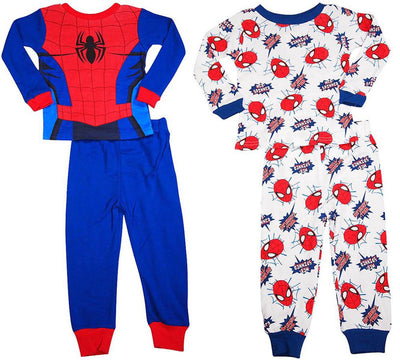 Spiderman Toddler Boys Long Sleeve Cotton Sleepwear Pajama Set, 36256