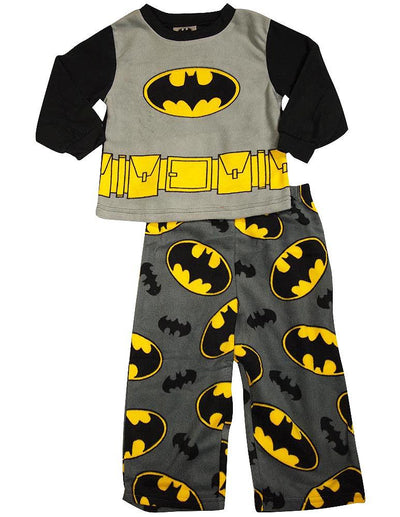 Toddler Boys Batman Long Sleeve Fleece 2 Piece Flame Resistant Pajamas Set, 38234