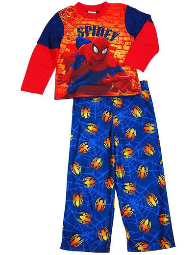 Spiderman Toddler Boys Long Sleeve Flame Resistant Sleep Pajama Set, 38238