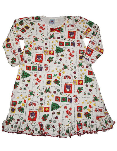 Sara's Prints Toddler Girls Long Sleeve Gown Holiday Ruffle Flame Resistant, 32719