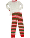 Sara's Prints Boys Long Sleeve 100% Cotton 2 Piece Pajama Set - Wear to fit snug, 36413