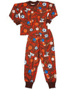 Sara's Prints Boys Girls Unisex Kids Long Sleeve 2 Piece Pajama Set, 37949