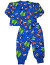 Sara's Prints Boys Long Sleeve 100% Cotton 2 Piece Pajama Set - Wear to fit snug, 36413