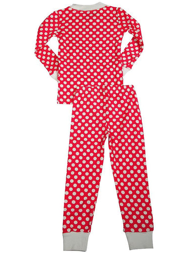 Sara's Prints Girls 2 Piece Long Sleeve Sleepwear Pajama Set - 100% Cotton, 35307