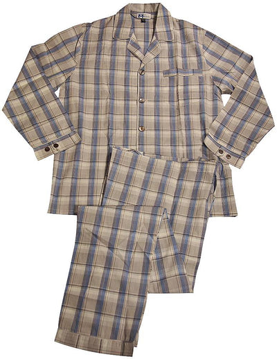 Majestic International - Mens Long Sleeve Broadcloth Pajamas