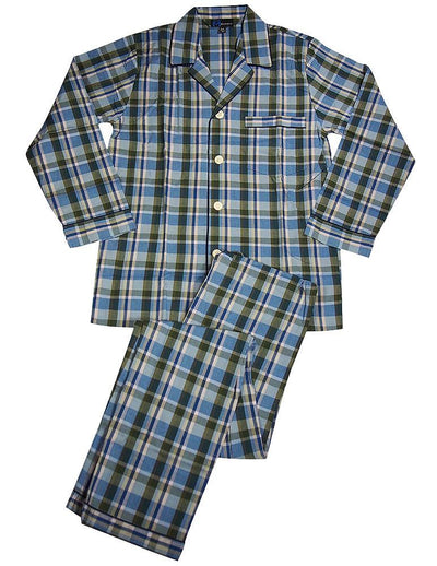 Majestic International - Mens Long Sleeve Broadcloth Pajamas