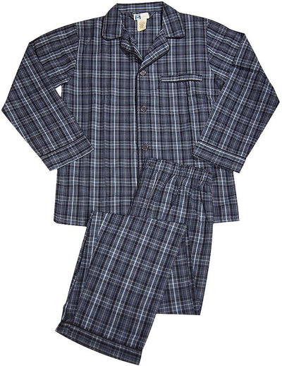 Majestic International - Mens Long Sleeve Broadcloth Pajamas