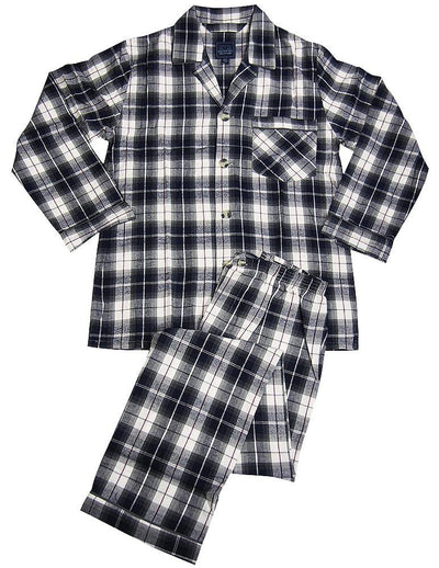 Majestic International - Mens Long Sleeve Flannel Pajamas