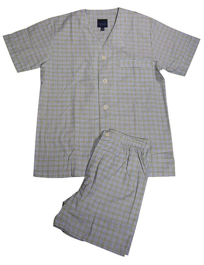 Majestic International Mens Short Sleeve and Shorts Loungewear Pajama Set, 36811