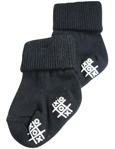 Tic Tac Toe - Baby Boys Triple Roll Sock