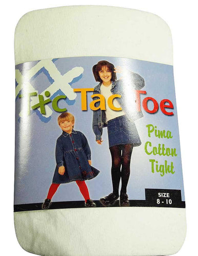 Tic Tac Toe - Big Girls Pima Cotton Tight