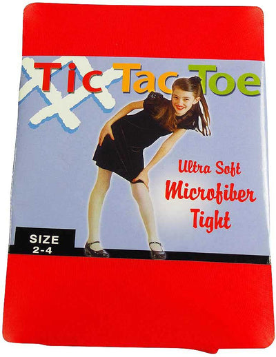 Tic Tac Toe - Little Girls Microfiber Tight