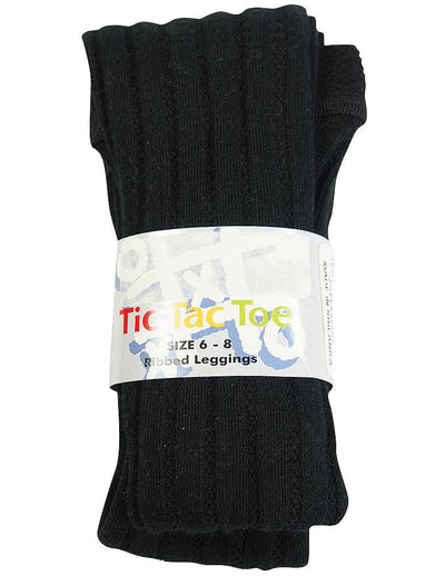 Tic Tac Toe - Big Girls Heavy Ribbed Cotton Tight