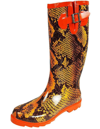 Dirty Laundry by Chinese Laundry Women's Raindrop Big Croco Rain Boot