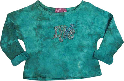 Glitter Girl - Little Girls LS Cropped Sweatshirt