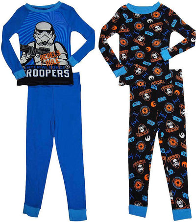 Star Wars Imperial Force Size 4 Boys Long Sleeve Cotton Sleepwear Pajama Set, 37759