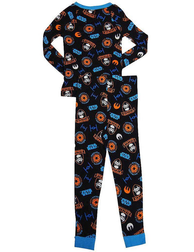 Star Wars Imperial Force Size 4 Boys Long Sleeve Cotton Sleepwear Pajama Set, 37759