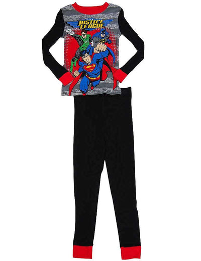 Justice League - Little Boys Long Sleeve Pajamas