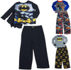 New Boys Batman Long Sleeve 2 Piece Flame Resistant Pajamas Set Sizes 4-10, 37792