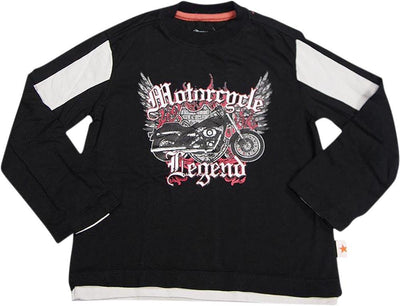 Wild Mango Boys Sizes 4 - 10 Long Sleeve Cotton Fashion T-Shirt Tee Shirt Top, 32057