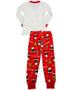 Sara's Prints Boys Long Sleeve 100% Cotton 2 Piece Pajama Set - Wear to fit snug, 37940