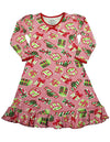 Sara's Prints - Little Girls Puffed Long Sleeve Nightgown