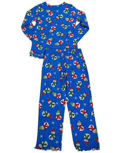 Sara's Prints Girls 2 Piece Long Sleeve Sleepwear Pajama Set - Flame Resistant, 20009