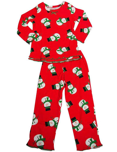 Sara's Prints Girls 2 Piece Long Sleeve Sleepwear Pajama Set - Flame Resistant, 20009