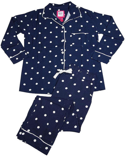 B.O.P.J. - Ladies Long Sleeve Brushed Cotton Flannel Pajama Set