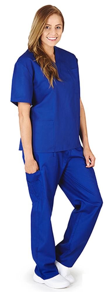 Natural Workwear Uniform - Unisex - Premium Medical Nurse Scrubs Set - XXS - 3XL