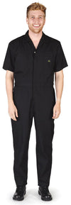 Natural Workwear - Mens Short Sleeve Basic Blended Work Coverall Includes Big & Tall Sizes - Order 1 size bigger