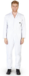 Natural Workwear - Mens Long Sleeve Basic Blended Work Coverall Includes Big & Tall Sizes - Order 1 size bigger