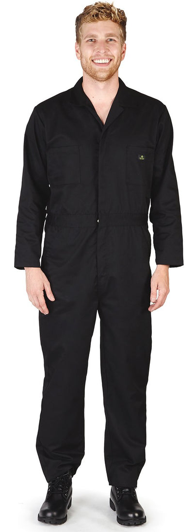 Natural Workwear - Mens Long Sleeve Basic Blended Work Coverall Includes Big & Tall Sizes - Order 1 size bigger