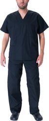 Natural Workwear Mens EDS Medical Dental Uniform - Premium Scrubs Set XXS - 3XL