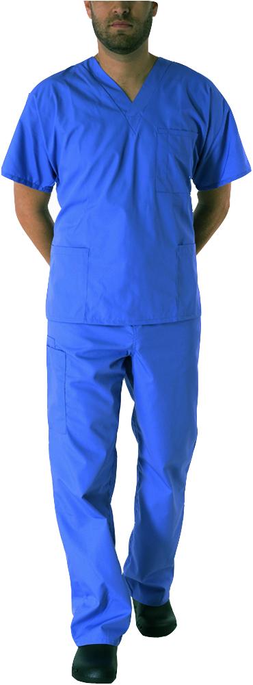 Natural Workwear Mens EDS Medical Dental Uniform - Premium Scrubs Set XXS - 3XL