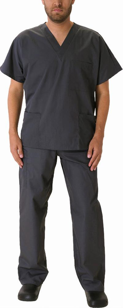 Natural Workwear Mens EDS Medical Dental Uniform - Premium Scrubs Set XXS - 3XL