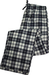 B O P J. - Mens Value Printed Plaid Flannel Sleep Lounge Pant